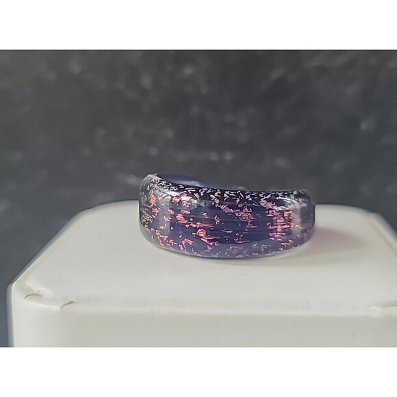 Handmade Artisan Glass Ring SIZE US 5.5 - Picture 2 of 10
